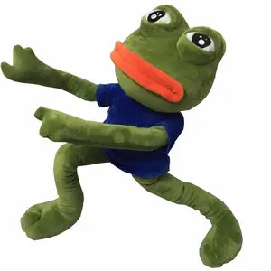 Деформируемые лягушки конечностей, плюшевые игрушки, Пепе и Дженни грустная лягушка, мягкие плюшевые игрушки, игрушки для подарка на день рождения