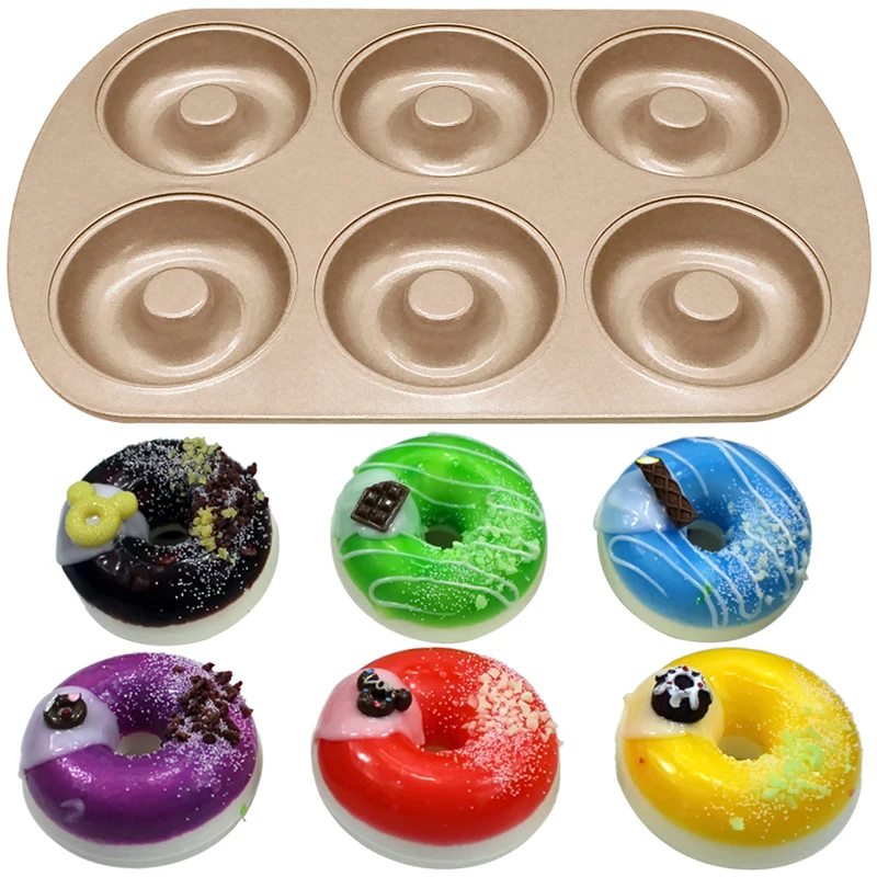 Антипригарные сковороды для выпечки 6 сеток из углеродистой стали форма пончиков