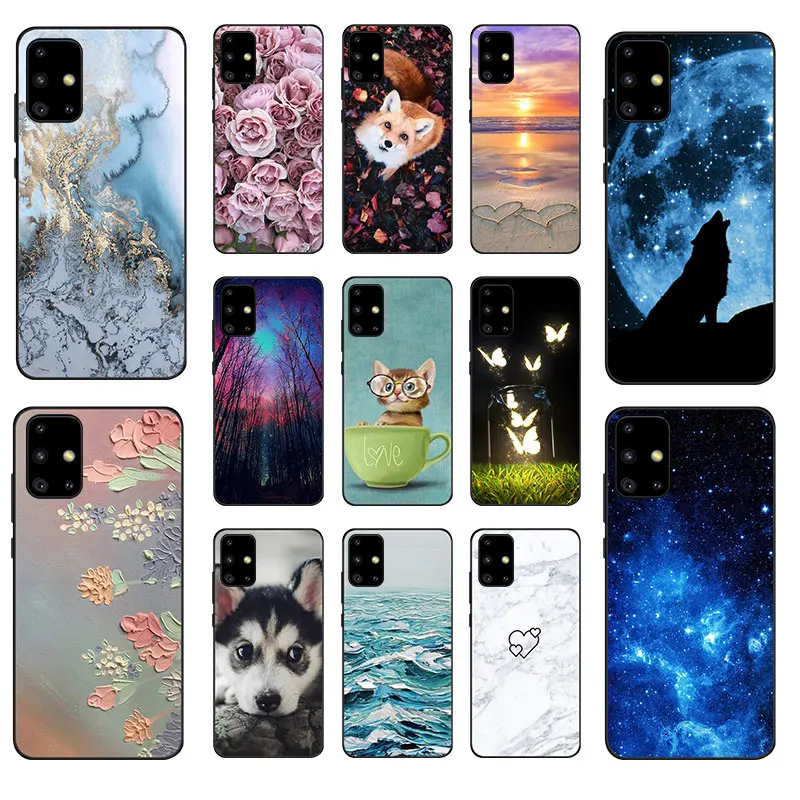 Чехол из ТПУ для Samsung A51 матовый Силиконовый мягкий чехол Galaxy задняя крышка A 51
