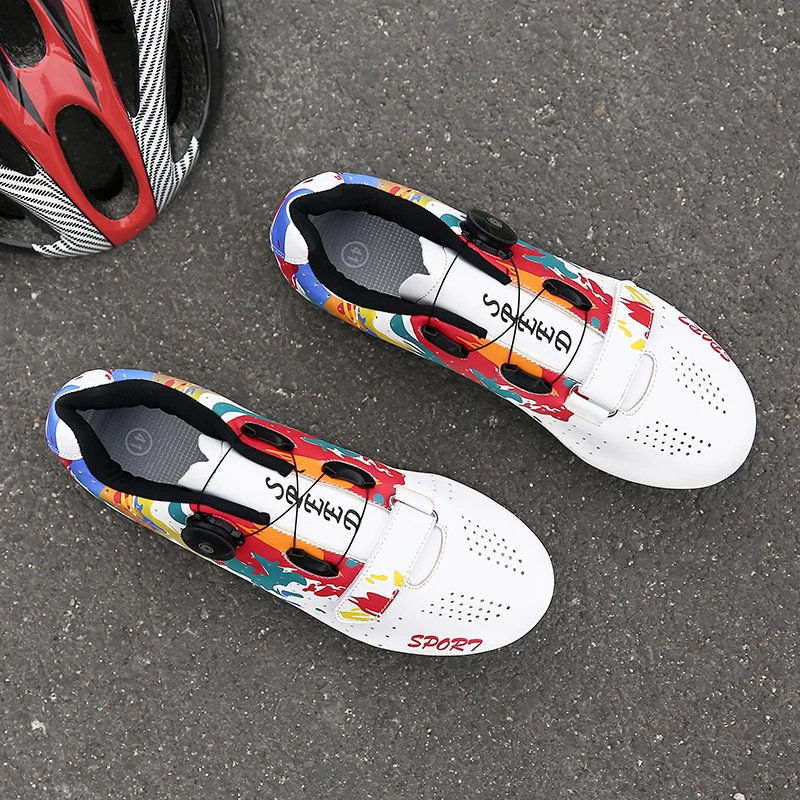 

2020 New Cycling Shoes Men Sport Bike White/Black Sneaker Professional Mountain Road Bicycle Shoes Triathlon Sapatilha Ciclismos