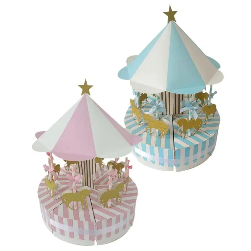 Романтическая карусельная коробка конфет свадебные сувениры подарки для гостей