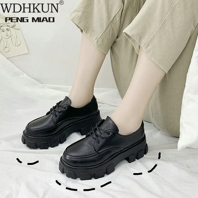 Женские кожаные туфли Женская обувь на платформе Роскошные брендовые