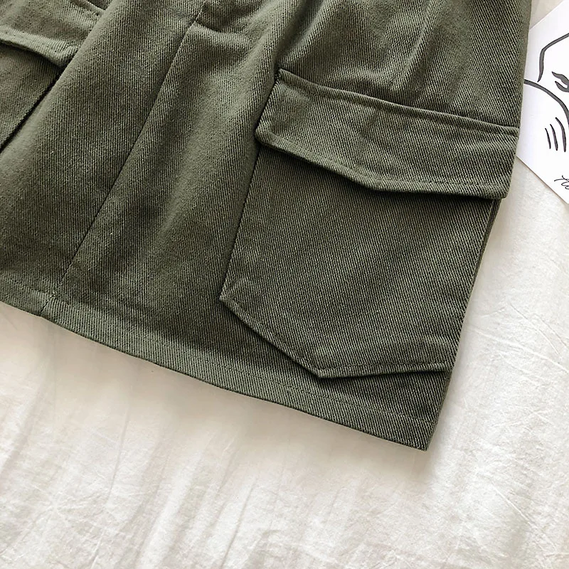 Летняя женская юбка GOPLUS винтажная черная трапециевидная мини в Корейском стиле с