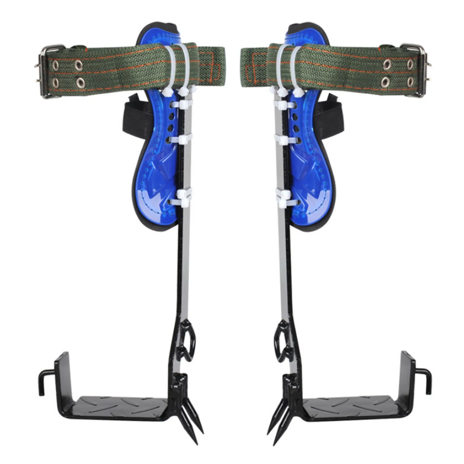 

2 Gears Tree Climbing Spike Set Safety Belt Adjustable Lanyard Rope Rescue Belt Stainess Steel Safety Strap Camping Accessories