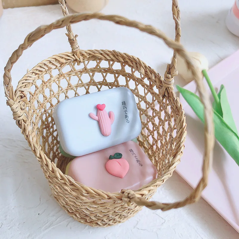 

Contactlenzen Voor Ogen Avocado Contact Lens Case Mini Acryl Vierkante Mooie Container Box Zak Reizen Kit Doos Met Spiegel