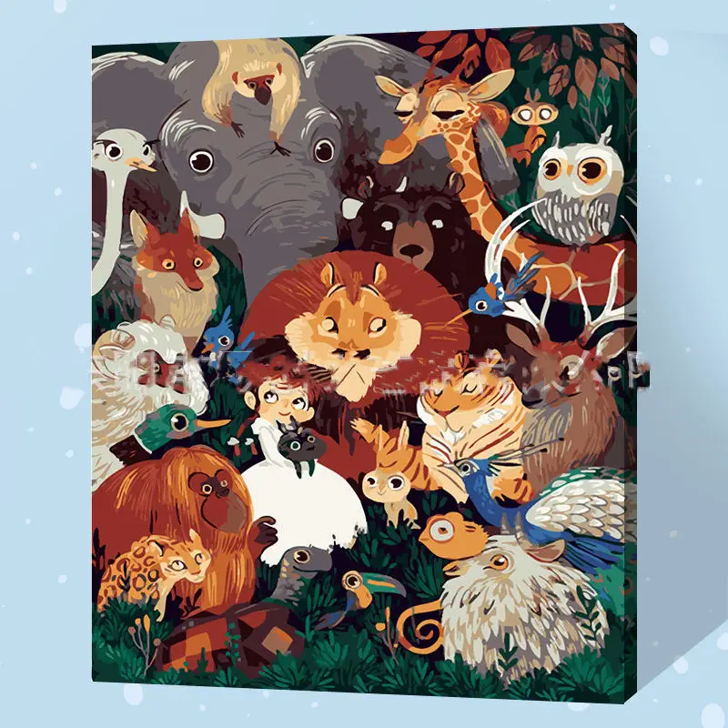 Meivn живопись маслом по номерам японский мультфильм милый стиль игрушечная кошка