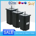 3 шт. Nema 23 шаговый двигатель 2.5Nm 4-свинец 3A 100 мм 57 Мотор шаговый двигатель для 3D-принтеры гравировка фрезерный станок с ЧПУ