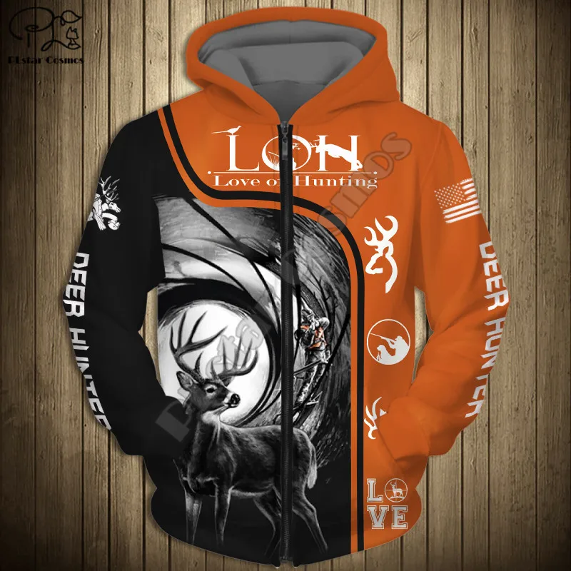 PLstar Cosmos Олень Охота флаг США 3D печать Новинка 2021 модные толстовки свитшоты на
