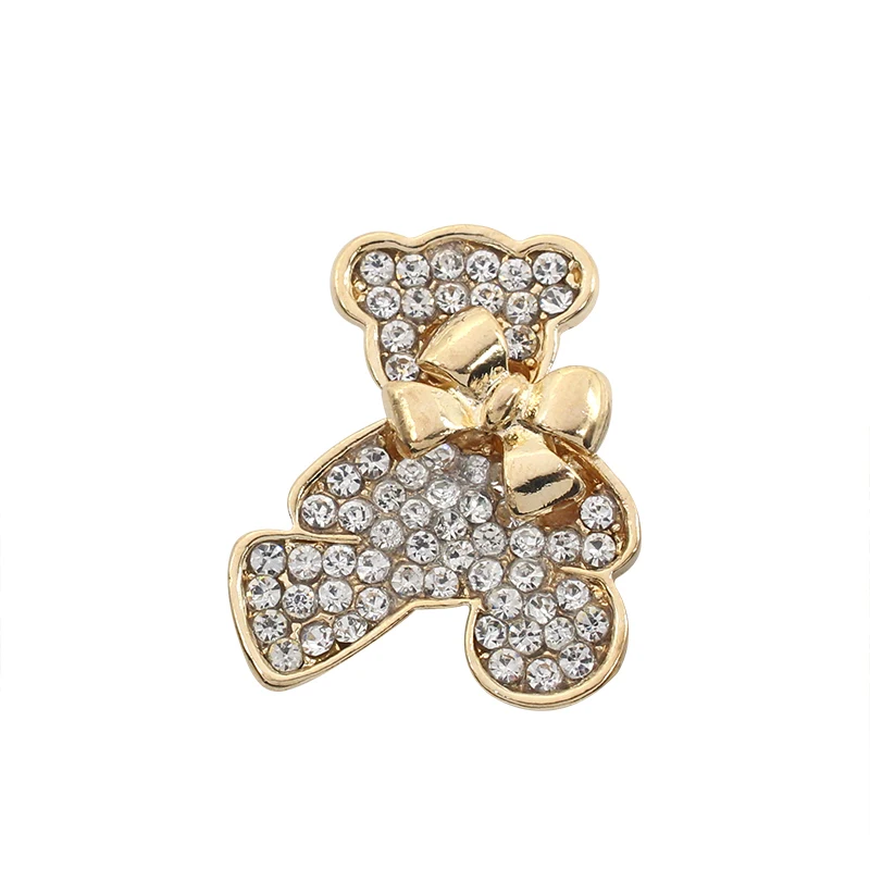 Полный Мишка со стразами брошь ювелирные изделия люксовый бренд Rhinestone Bowknot