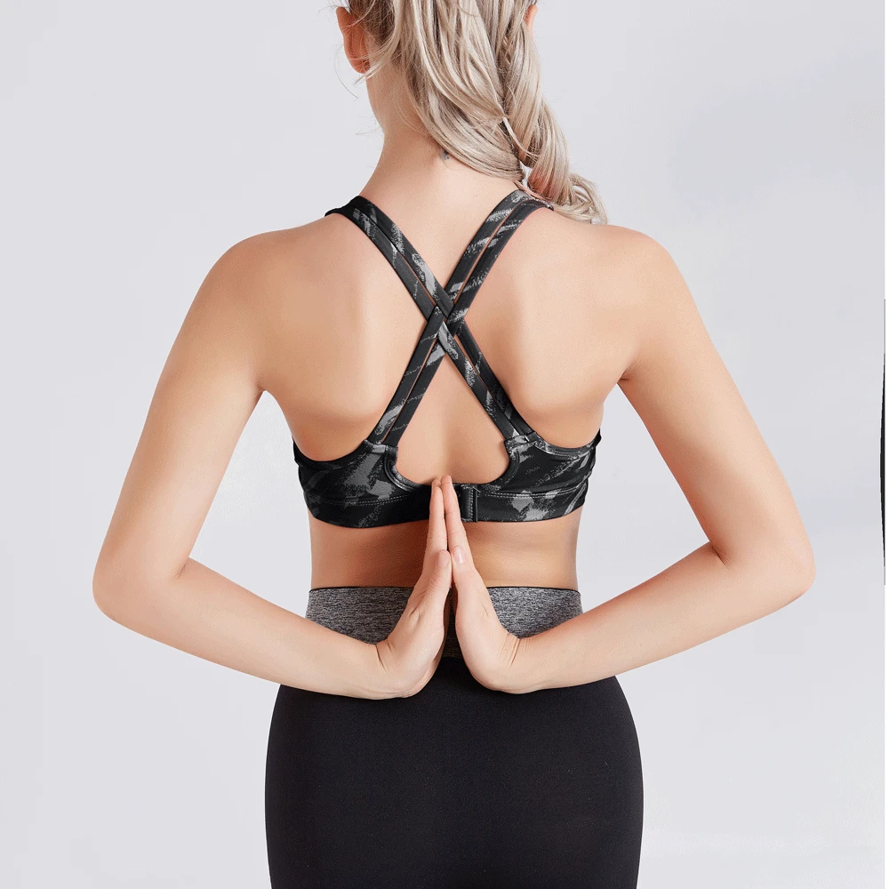 

2021NEW Sports Bra with Pad Push Up Seamless Crop Top Women Fitness Gym Bra Workout Yoga running Top Sports Wear Active Tank