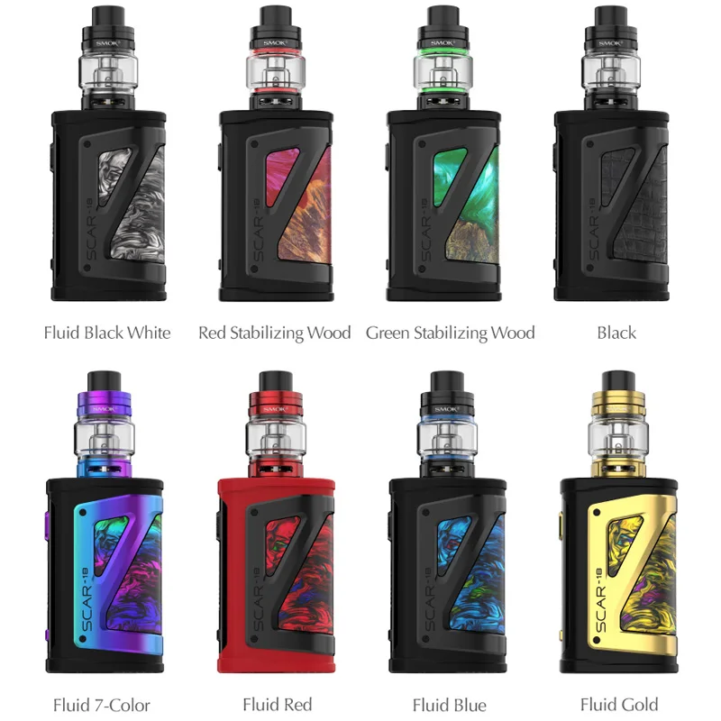 SMOK оригинальная электронная сигарета SCAR-18 230 Вт бокс мод для вейпа с TFV9 tank и V9