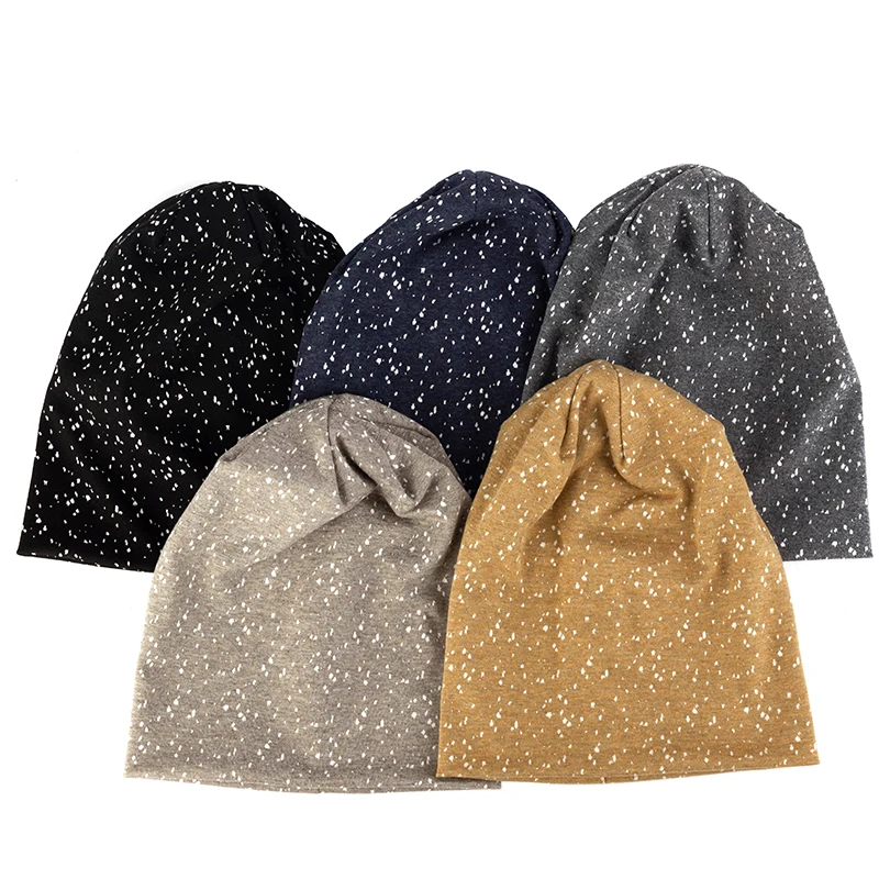 

Шапка унисекс с граффити, Повседневная Уличная шапка в горошек, с напуском, в стиле хип-хоп, весна-осень