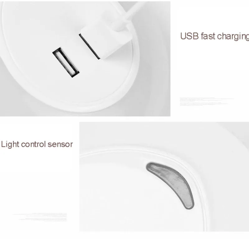 Светодиодный Ночной светильник с двумя USB портами Порты и разъёмы телефон