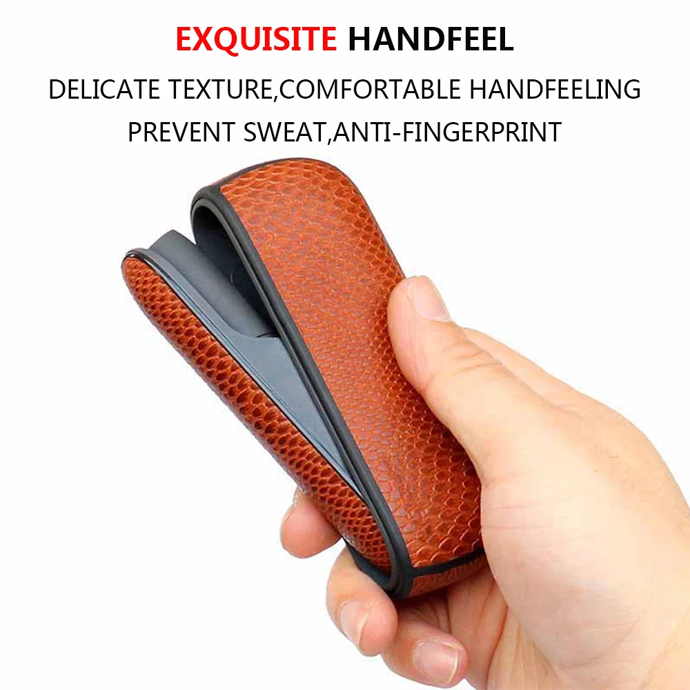 Защитная боковая крышка змеиной кожи для электронной сигареты iqos 3 0 коричневая