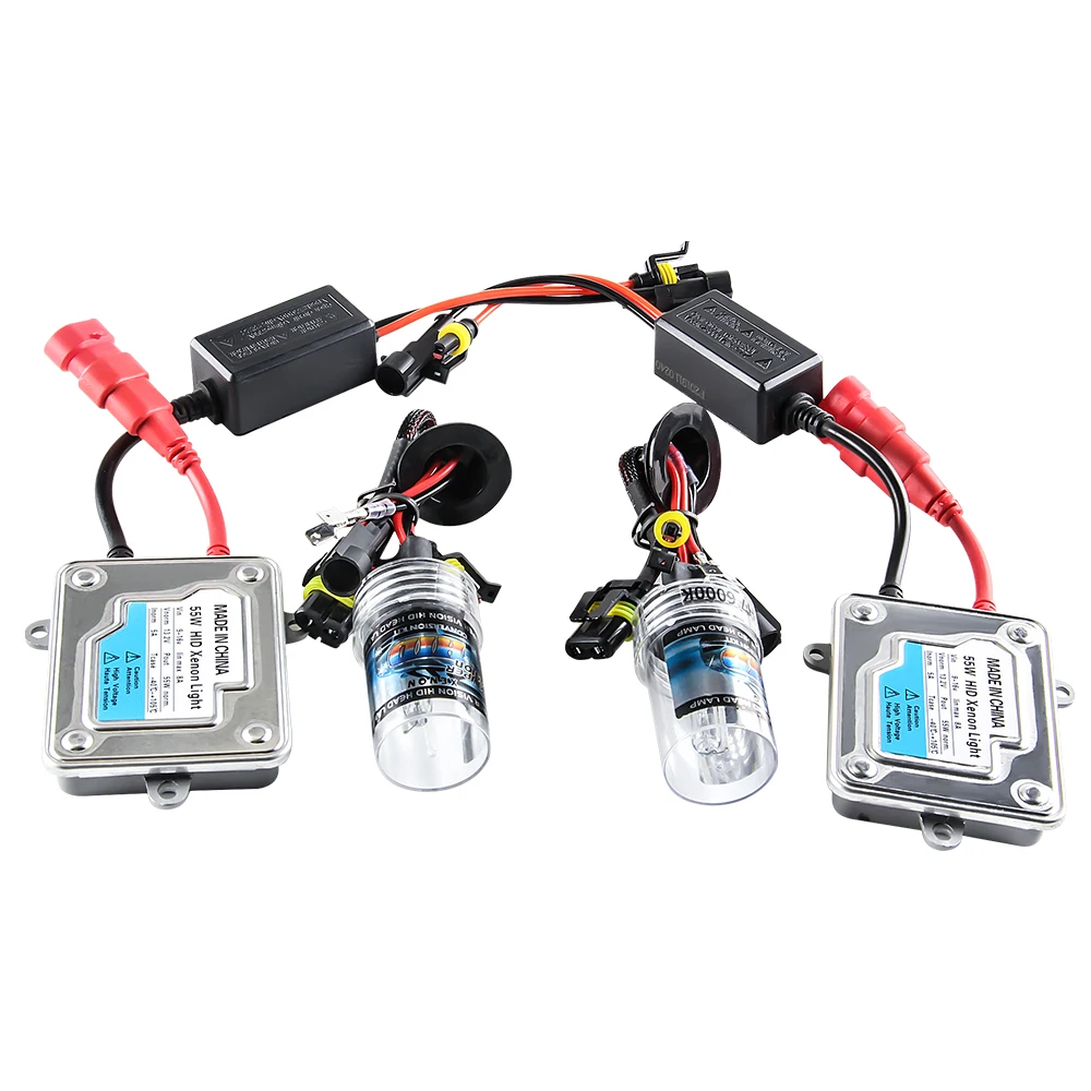 Комплект HID ксеноновых фар H1 H3 H4 H7 H11 9005 9006 HB4 4300K 6000K 8000K 12 В 2 шт.|Лампы для