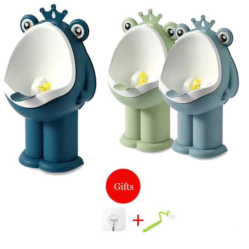Портативный писсуар-лягушка для мальчиков Детский горшок детский туалет детский стоячий настенный тренажер тренировочный раздельный диза...