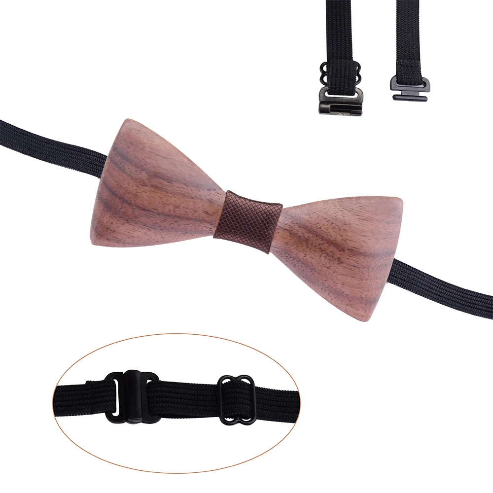 3D Мужской деревянный галстук бабочка красный Bule плед Пейсли шейный для мужчин