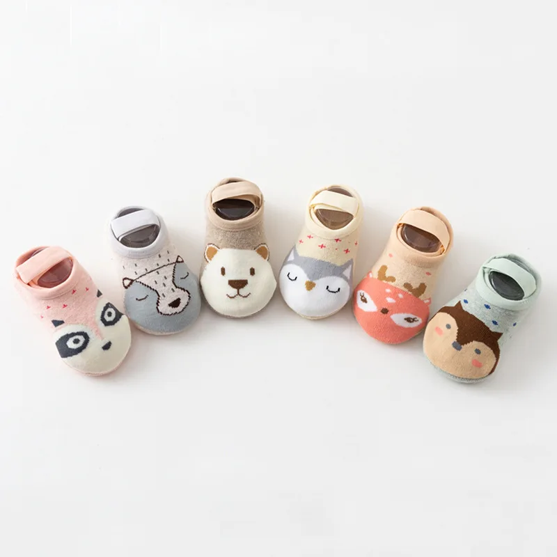 

Baby Socks Spring And Autumn Children's Floor Socks Summer Thin Cotton Non-Slip Bottom Anti-Drop Cartoon Indoor Early Education
