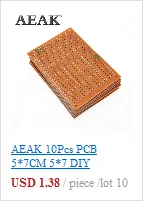 AEAK 1 шт. MT3608 2A Max DC-DC Повышающий Модуль питания усилитель мощности 3-5 в до 5 В/9 В/12 В/24 В