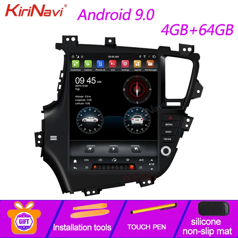 KiriNavi 12 1 &quotвертикальный экран Tesla стиль Din Android 8 автомобильное радио для Kia Optima K5