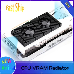 gk6 aluminum gpu radiator rtx 3090 3080 series graphics card backplate cooling vga memory vram cooler heatsink 2xfan pwm free global shipping