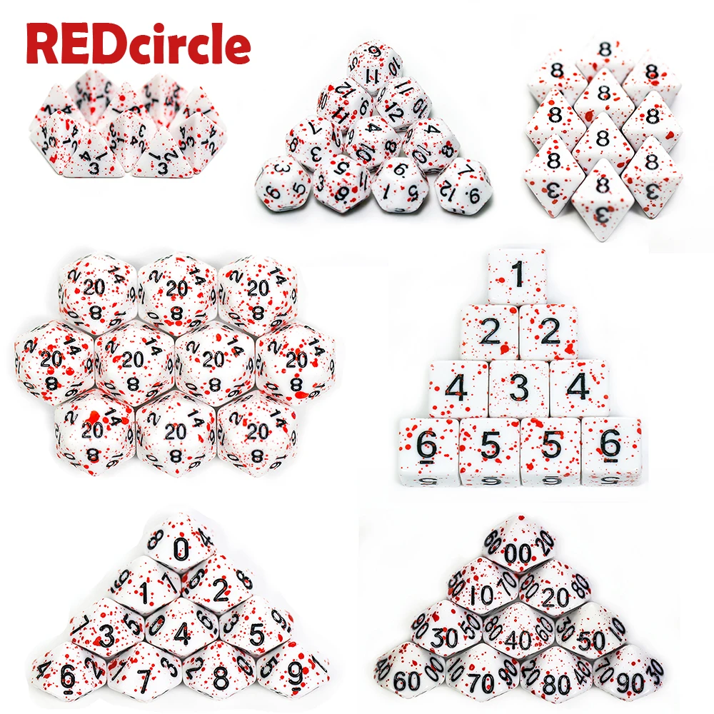 Набор многосторонних непрозрачных цифровых кубиков для игры на доску 10