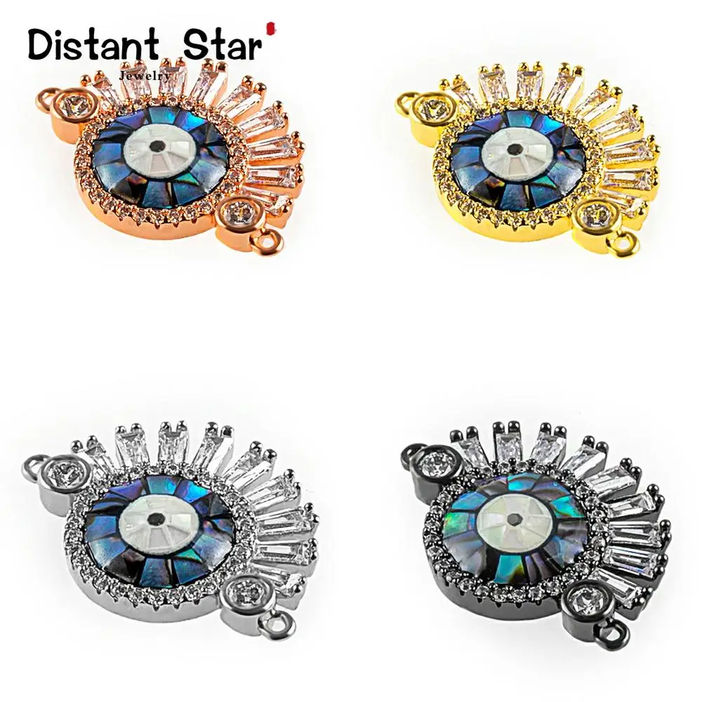 24*17 мм высококачественный медный циркониевый DIY браслет ювелирное изделие