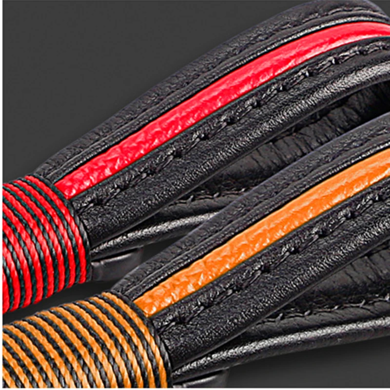 Горячая продажа кожаный брелок для ключей цветной кольцо Audi BMW Benz Kia VW Mazda