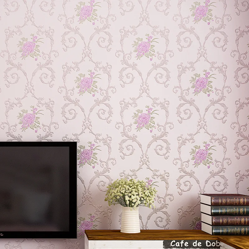 

Luxury Self Adhesive 3d Wallpaper Flower Wallpapers/wall Coating Contact Wall Paper Home Decoration Floral Wall Sticker