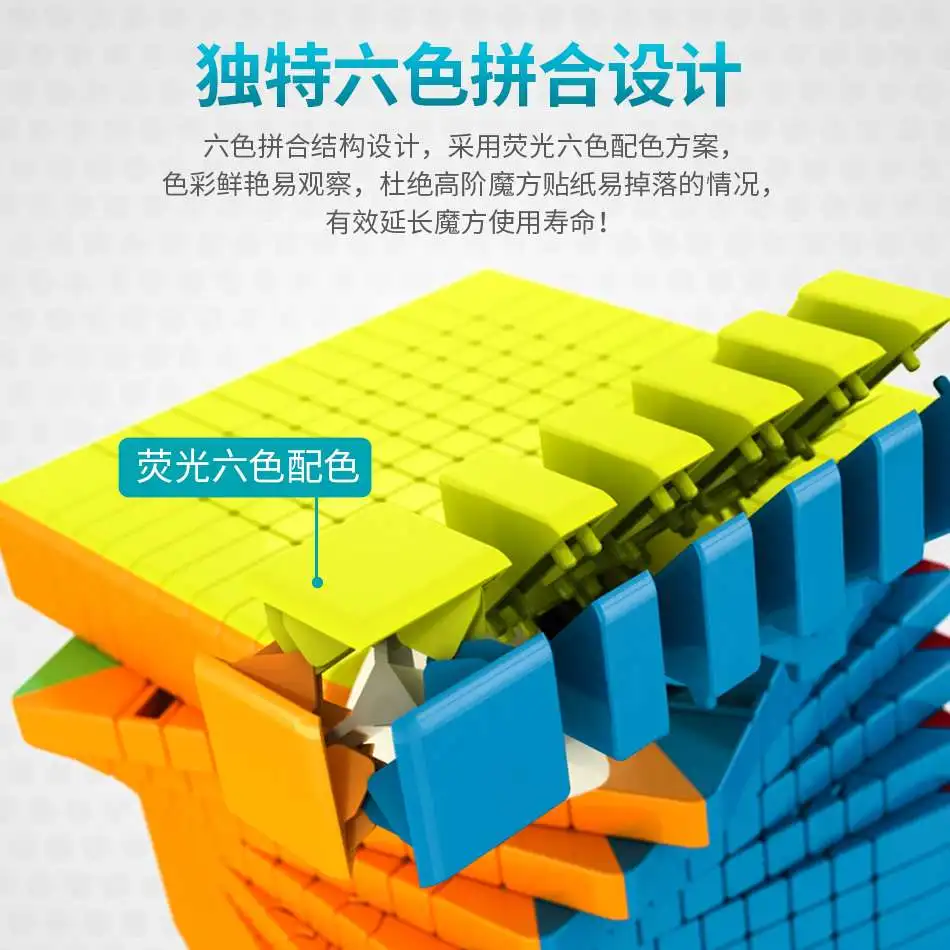 Набор волшебных кубиков MoYu Meilong 8x8 9x9 10x10 11x11 12x12 скоростные Кубики пазлы в классе