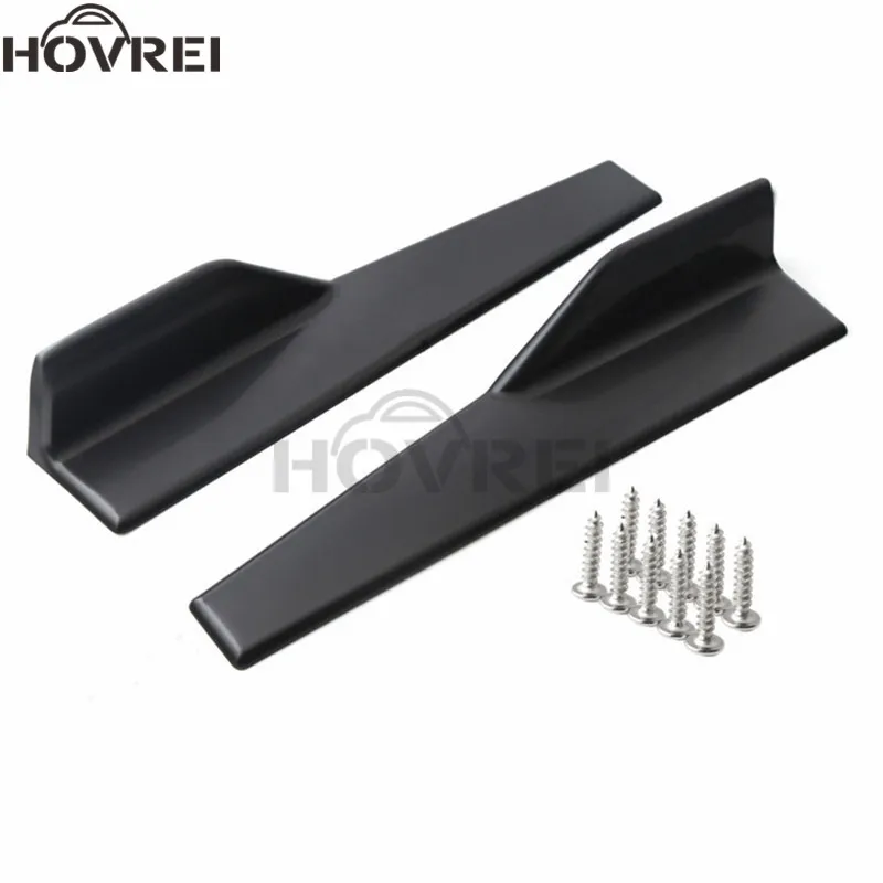 Универсальная черная Автомобильная боковая юбка длиной 45 см 2 шт. разветвители