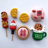 handmade painted cute pig wrapped candied haw biscuits 3d fridge magnets tourism souvenirs refrigerator magnetic stickers