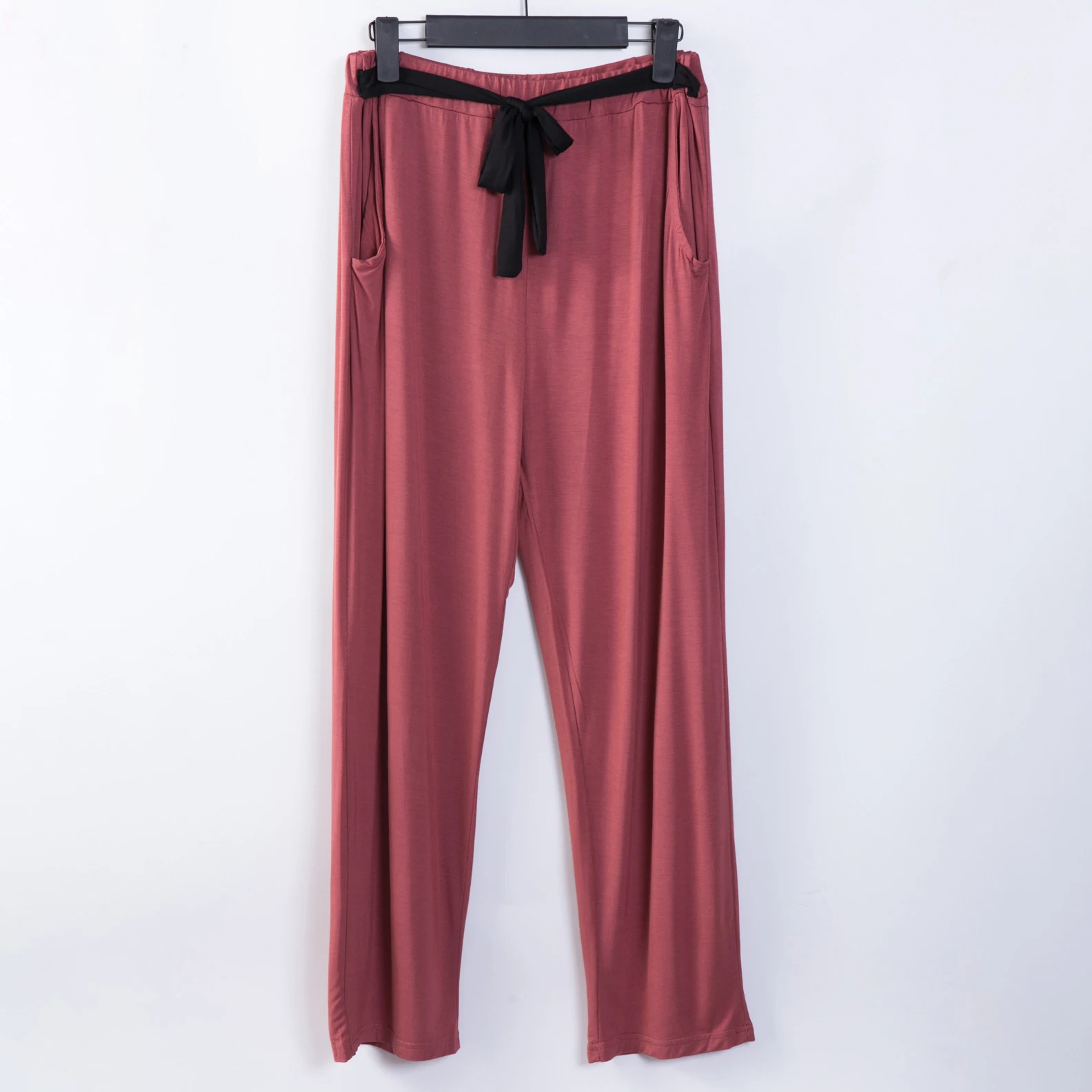 Широкие штаны для мальчиков хлопковые однотонные женские Спальные пижамы