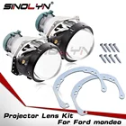 Линзы для проектора Sinolyn, для Ford Mondeo Mk4 IV, Hella 3R, G5, биксеноновые линзы для фар, D2S, D1S, D3S, D4S, светодиодсветодиодный лампы