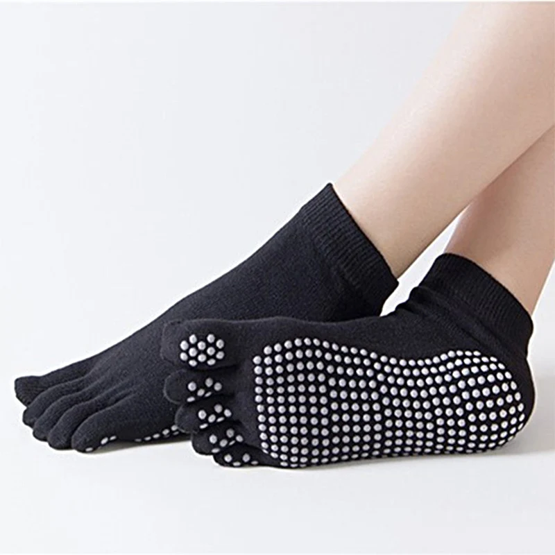 Женские нескользящие носки для йоги фитнеса пилатеса быстросохнущие спортивные