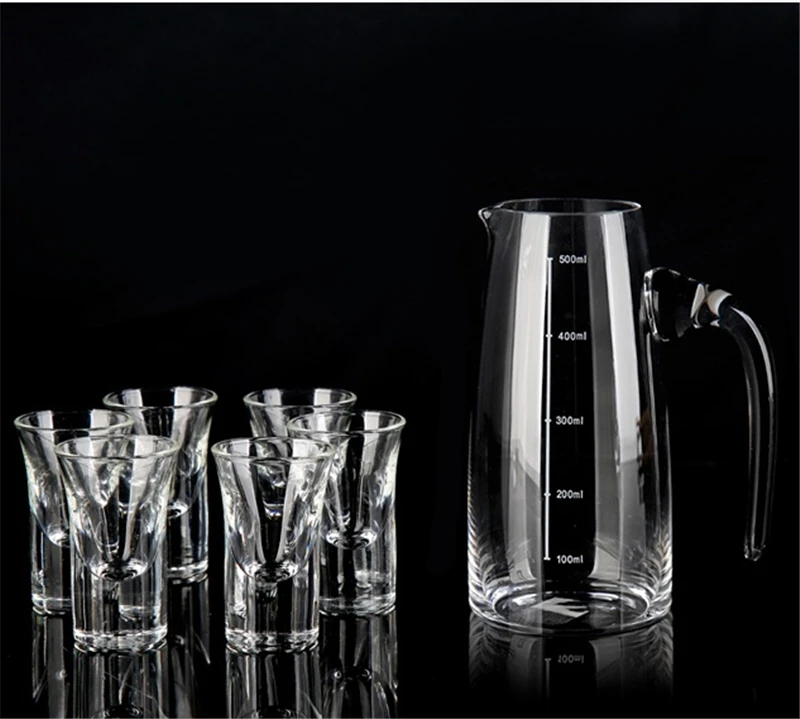 Коктейльный шейкер 300 мл/500 мл набор для бара Хрустальная стеклянная чашка пуля