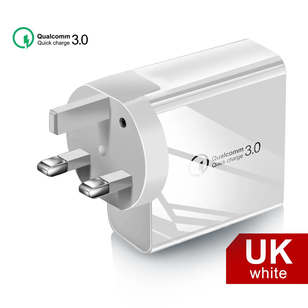 UK Charger Олаф Quick Charge 3,0 зарядное устройство usb multi для iPhone X Xiaomi samsung S9 huawei QC4.0 QC3.0 QC C PD для быстрого настенного мобильный телефон Зарядное устройство - Тип штекера: UK Charger