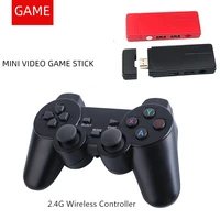 new wireless video game console hd home game stick double 2 4g wireless controller mini game box built in 3000 game for ps1