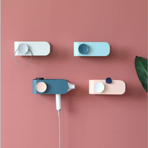 Настенный держатель для фена набор ванной комнаты полка Многофункциональная