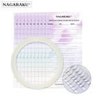 Карта для хранения накладных ресниц NAGARAKU, готовые вееры для хранения, объем, 2 мм, клейкая полоска, бумажная карта для накладных ресниц