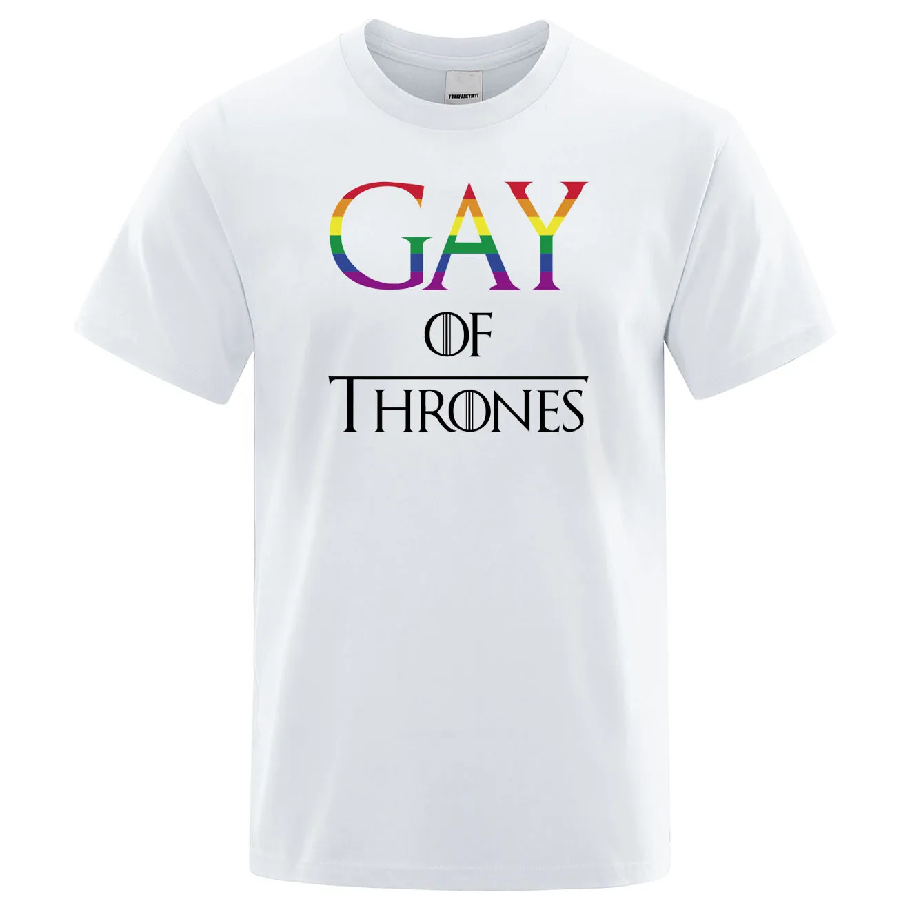 Летние топы 2020 футболка с надписью Gay Pride принтом gay of thrones мужская повседневная