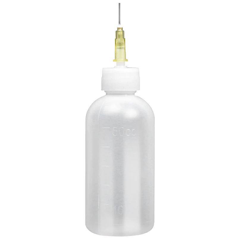 

10pcs 30ml 50ml 100ml Industrial Plastic Alcohol Bottle with Needle Tip Pointed Mouth Press Glue Bottle Dispenser Wholesale