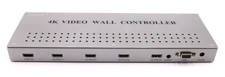 YUOUT YD 202 4K HDMI 2x2 видео настенный контроллер процессор 4TV показывает экран
