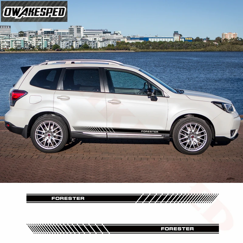 Для Subaru Forester автомобильные дверные полосы кузов автомобиля обе стороны юбка