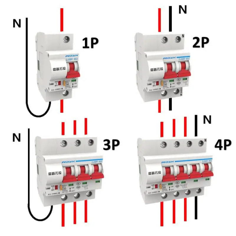 

Tuya WiFi Smart Life Circuit Breaker Energy Monitoring Timer Remote Control Automatic Intelligent Switch Tuya Zigbee 1P/2P/3P/4P