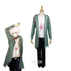 Nime Super Dangan Ronpa 2 DanganRonpa Nagito Komaeda Куртка Пальто Косплей Костюм Хэллоуин для женщин и мужчин