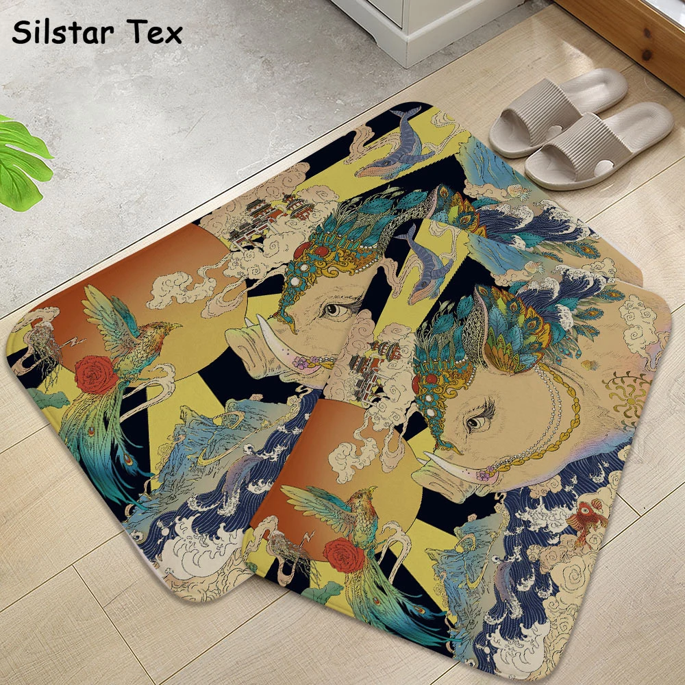 

Silstar Tex Art Style Landscape Painting Mat For Children For Stairs Carpets Kids Bedroom Rugs Suitable Kitchen And Beathroom