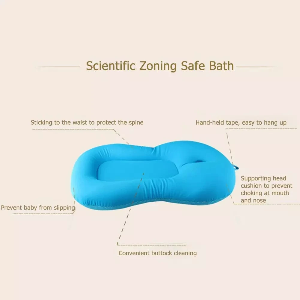 

Newborn Bath Floating Pad Mat Baby Bath Tub Pad Baby Shower Portable Air Cushion Bed N NewBorn Safety Security Bath Seat Support