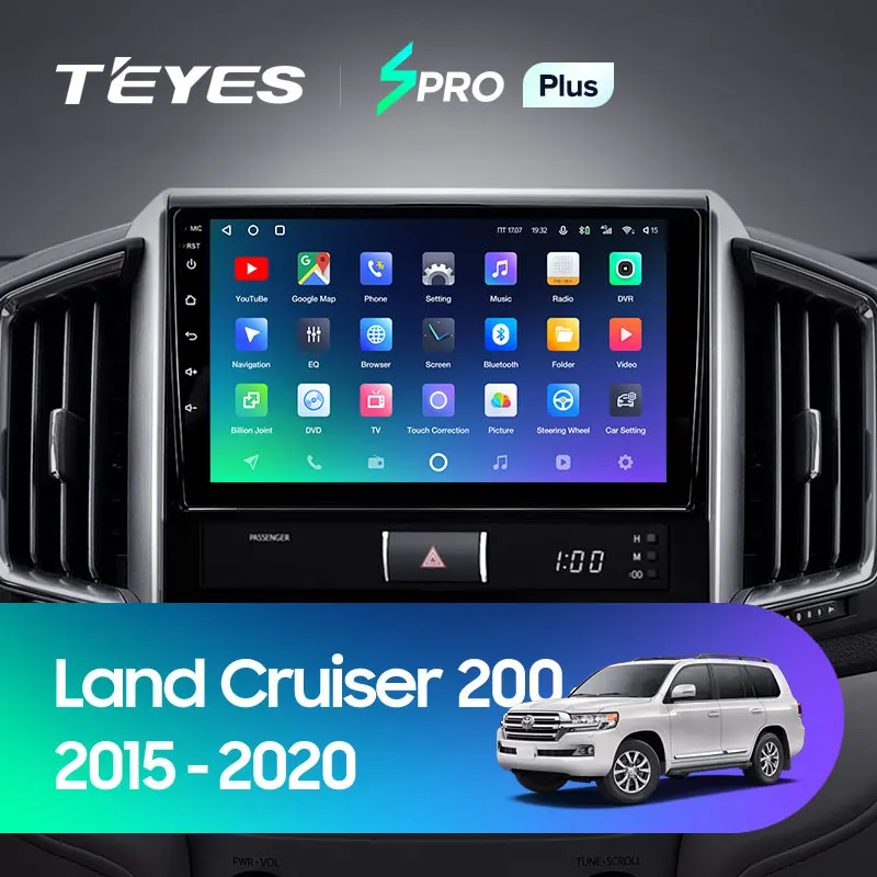 TEYES SPRO Plus Штатная магнитола For Тойота Ленд Крузер 200 Toyota Land Cruiser 11 2015 - 2020 Android 10 до 6 +