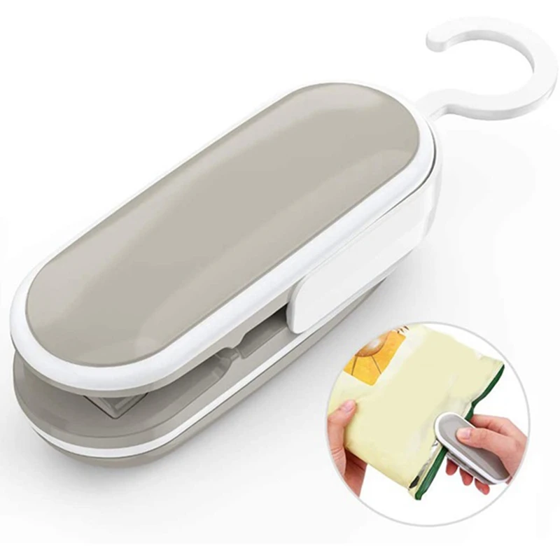 

2 Pcs Mini Bag Sealer,Portable Heat Vacuum Sealers Sealer, 2 in 1 Heat Seal and Cutter Mini Food Sealer for Food Storage